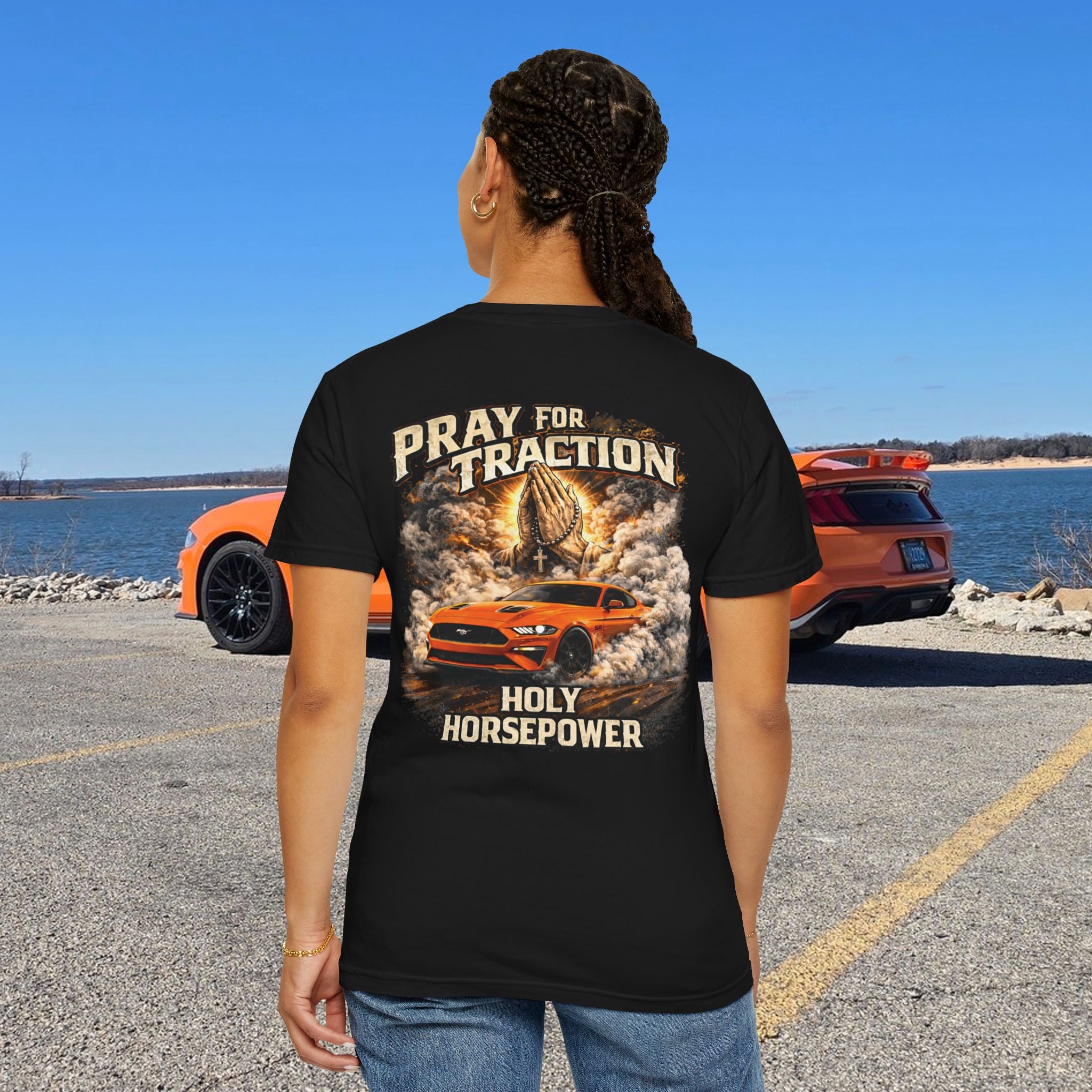 Pray For Traction T-Shirt — Graphic Racing Tee