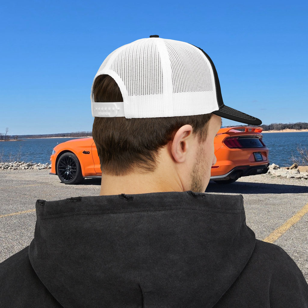 Coyote-Cult Embroidered Snapback Trucker Cap — "Where Power Becomes Doctrine"