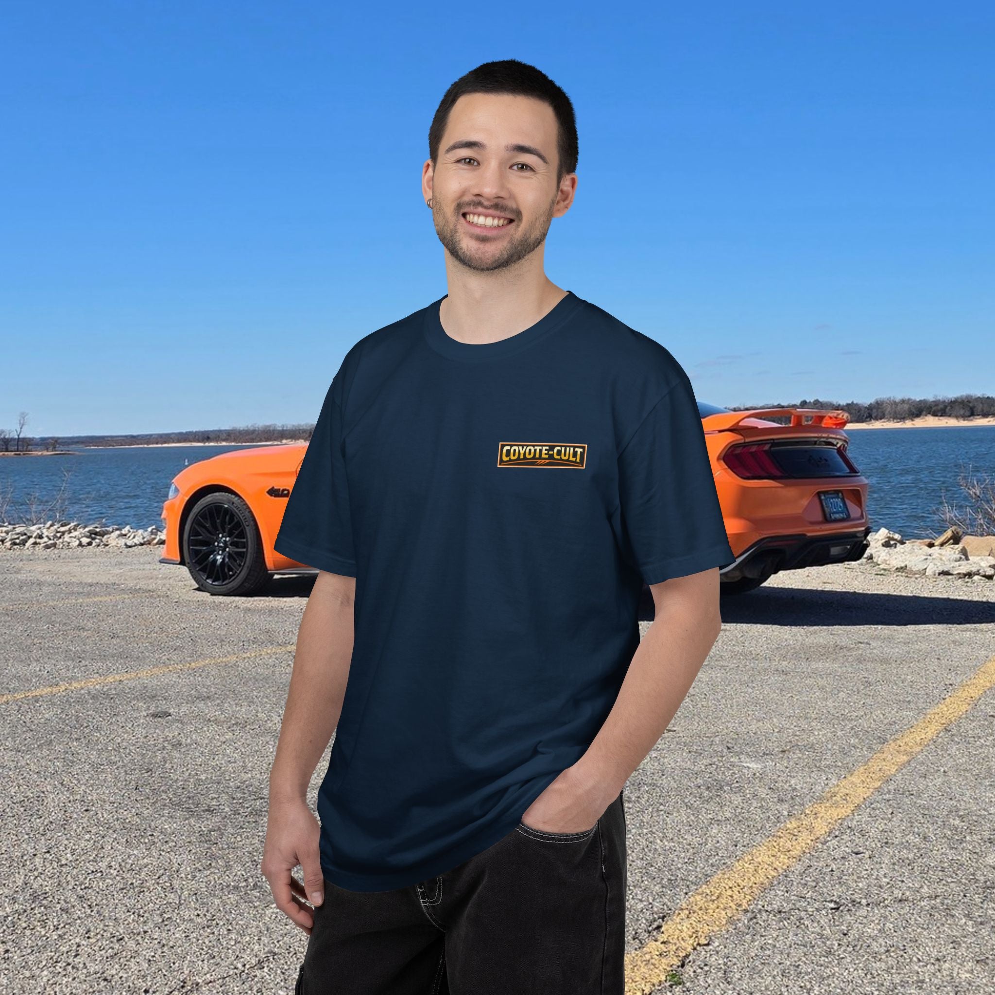 God created the Coyote — Graphic Racing Tee