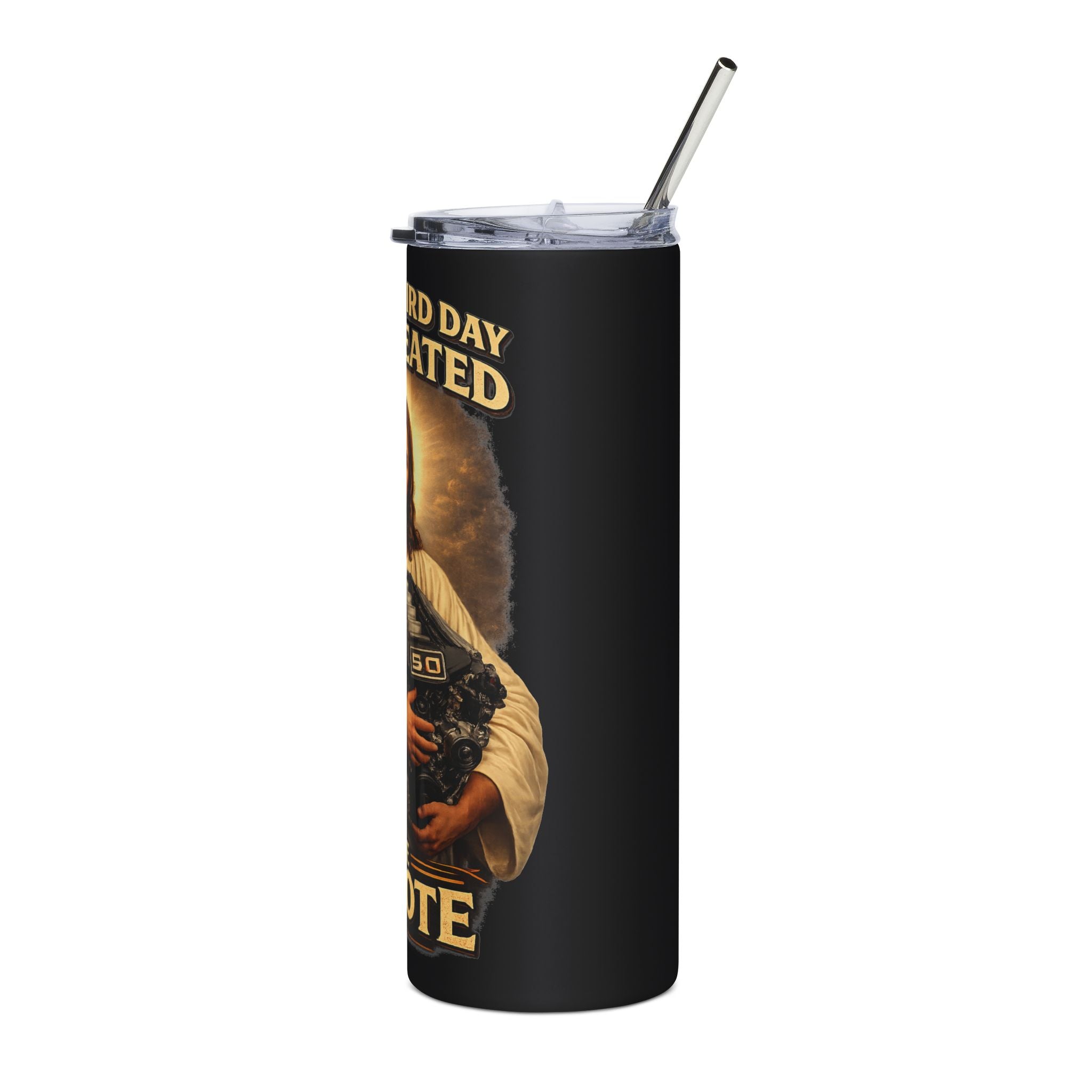 20oz Tumbler – "On the Third Day - God Created the Coyote"