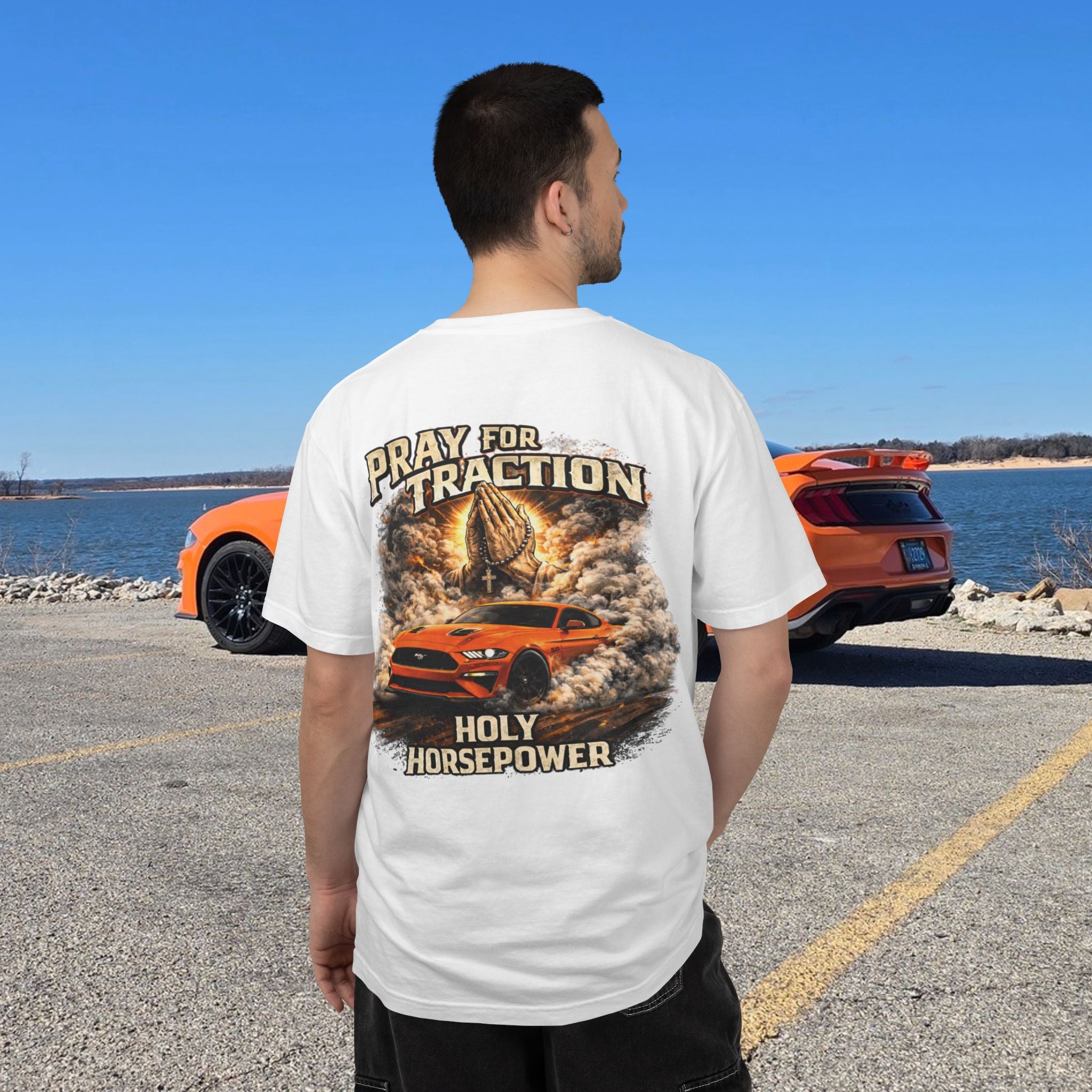 Pray For Traction T-Shirt — Graphic Racing Tee