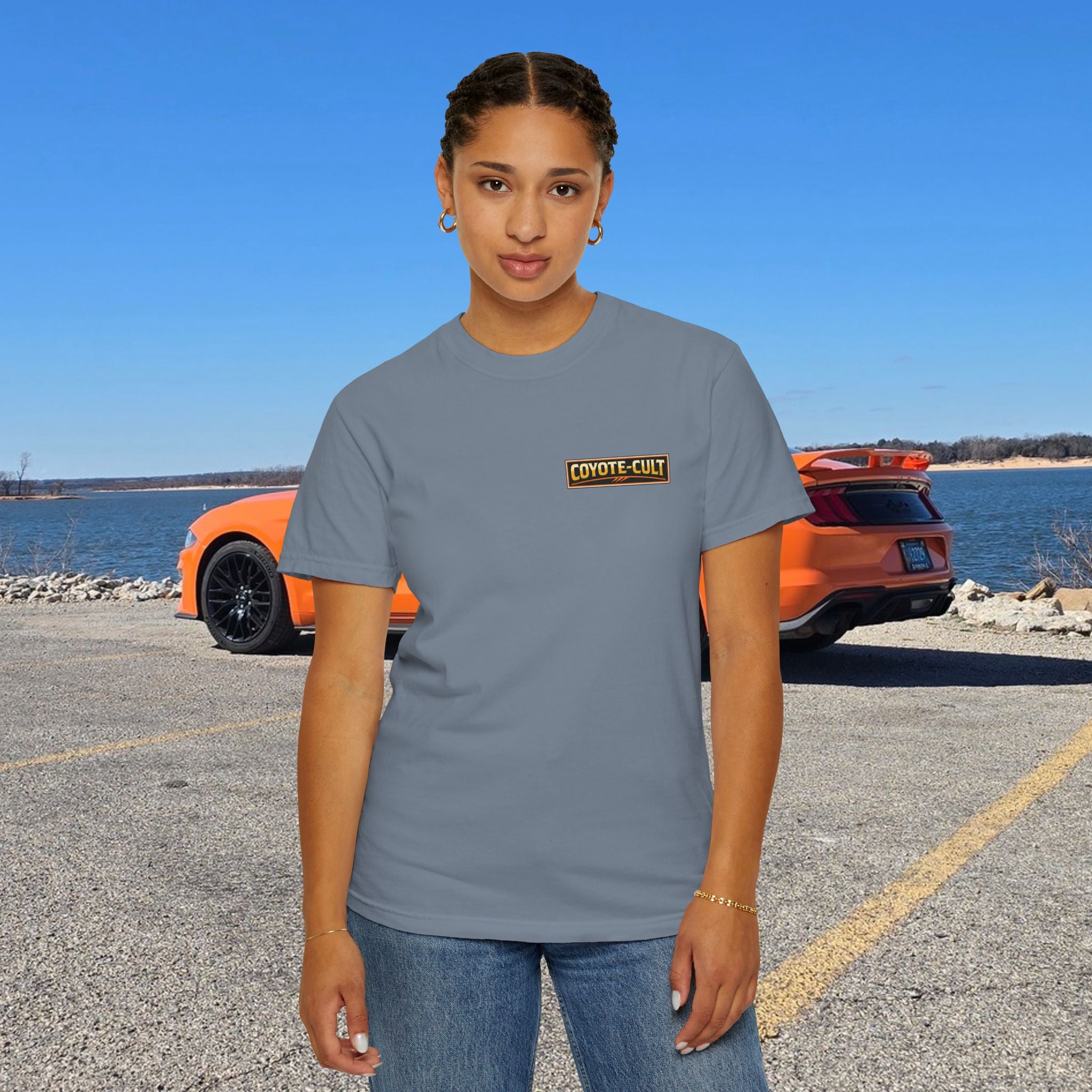 God created the Coyote — Graphic Racing Tee