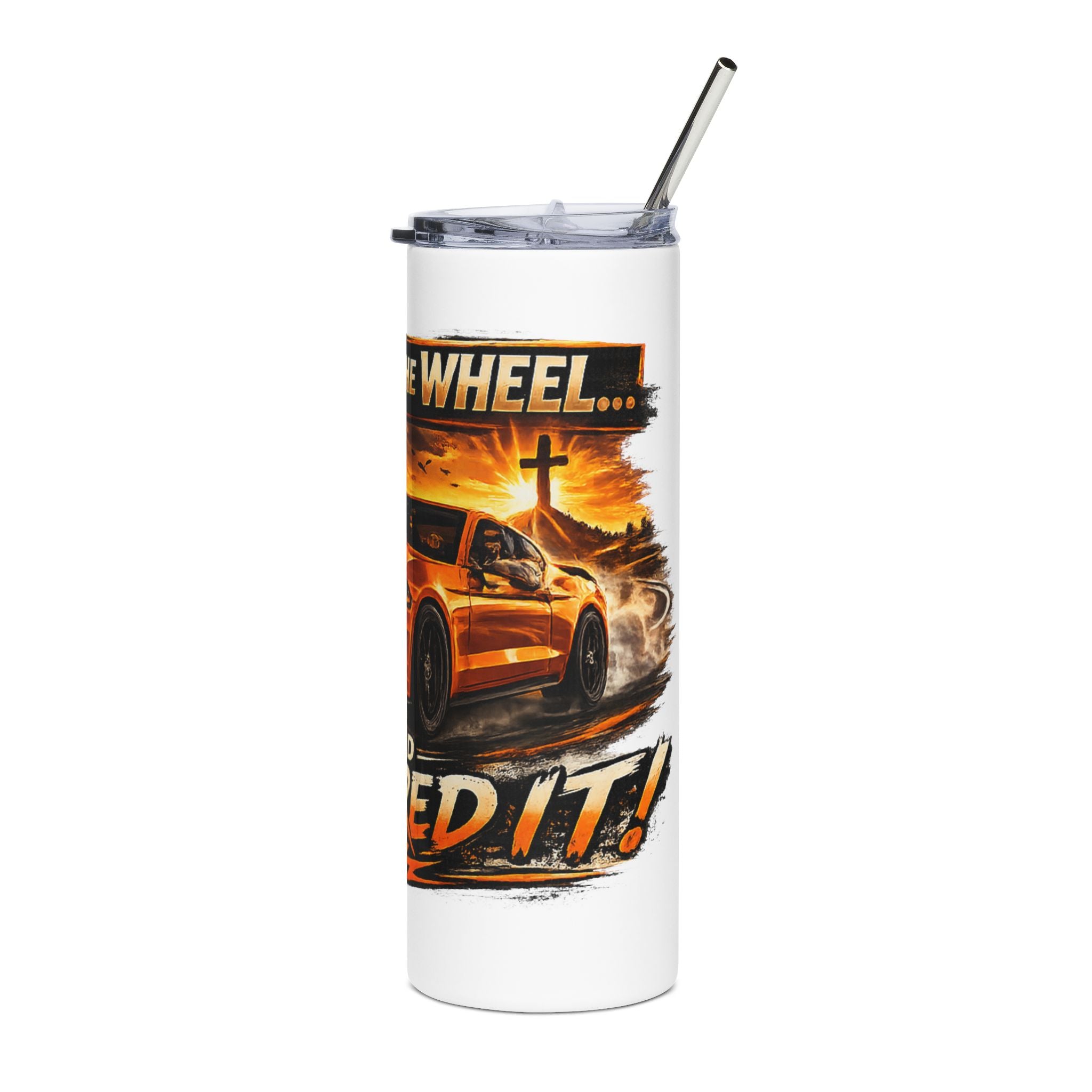 20oz Tumbler — "Jesus Took the Wheel"
