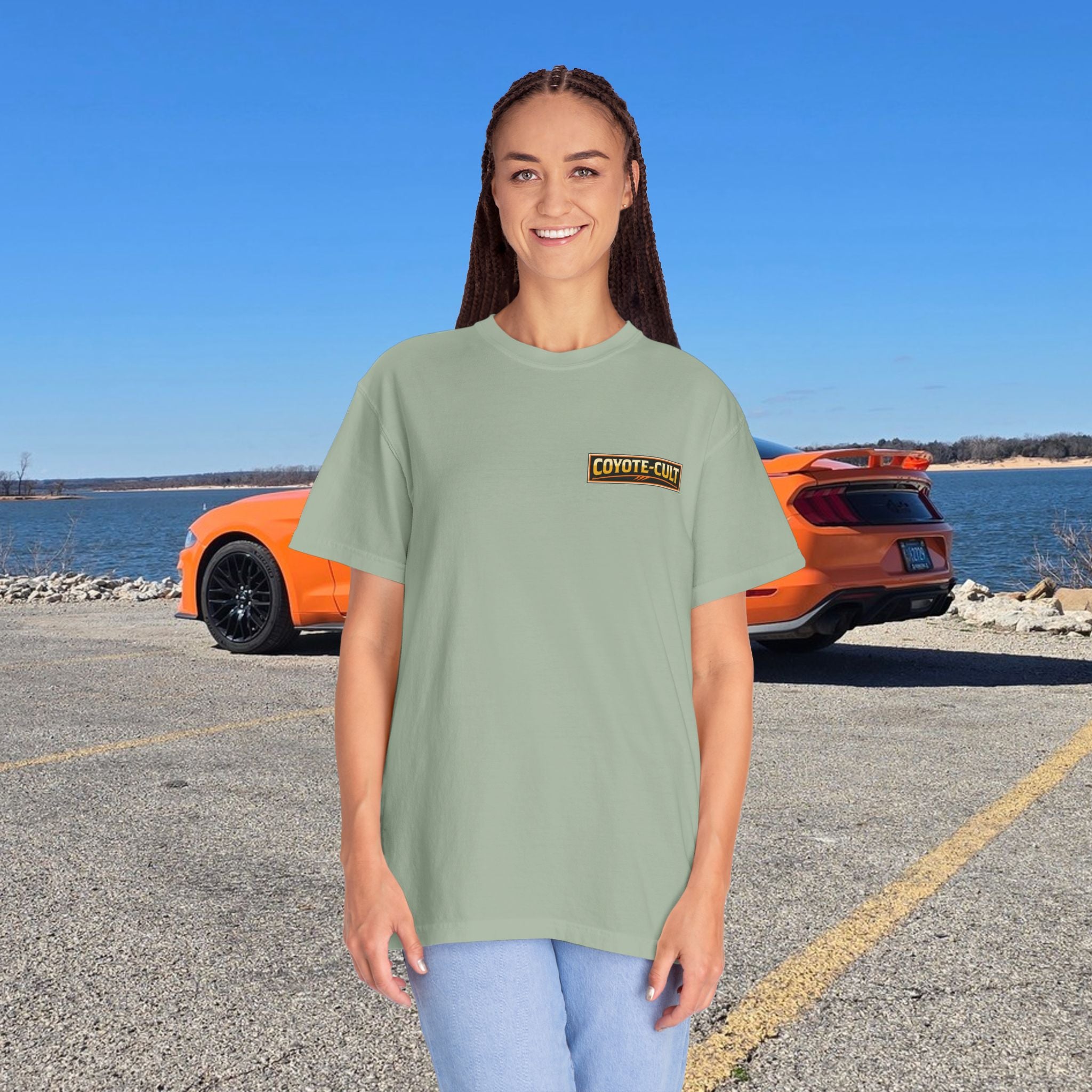 God created the Coyote — Graphic Racing Tee