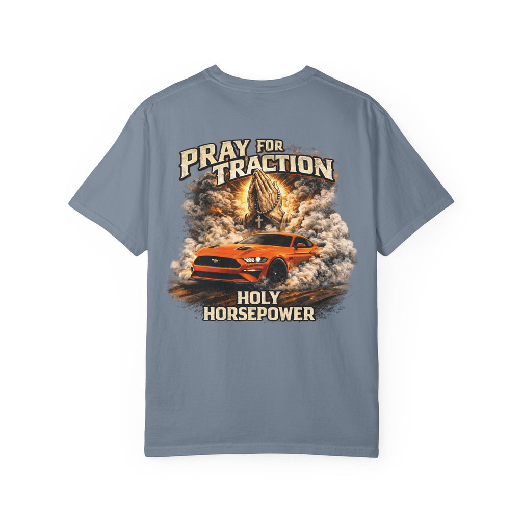 Pray For Traction T-Shirt — Graphic Racing Tee