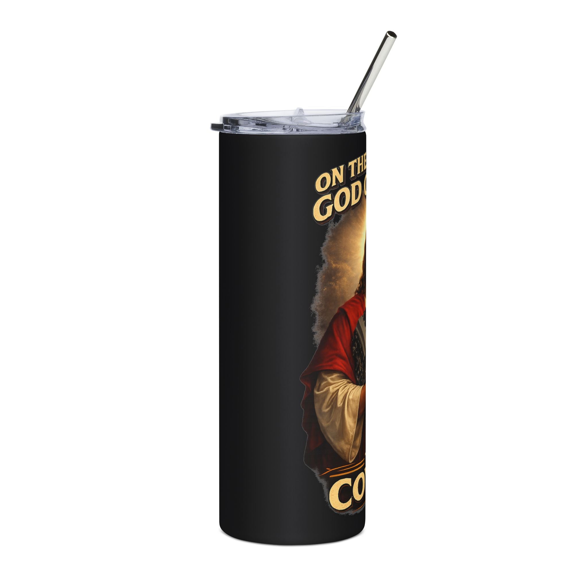 20oz Tumbler – "On the Third Day - God Created the Coyote"