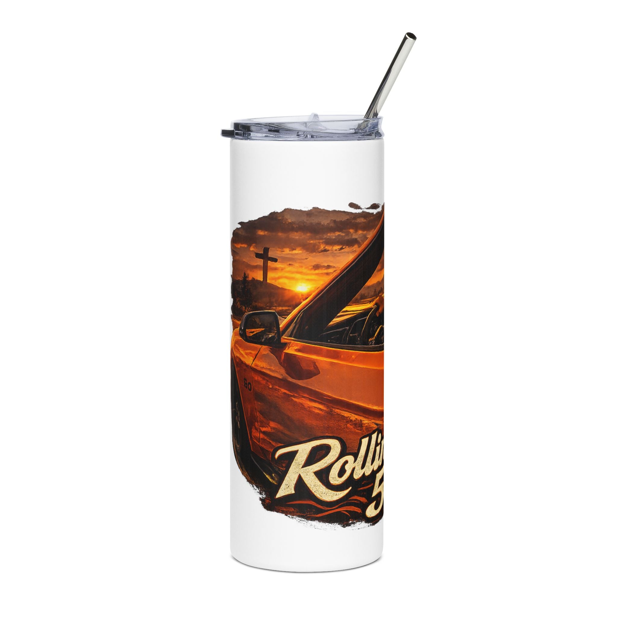 20oz Tumbler — "Rollin' in my 5.0"