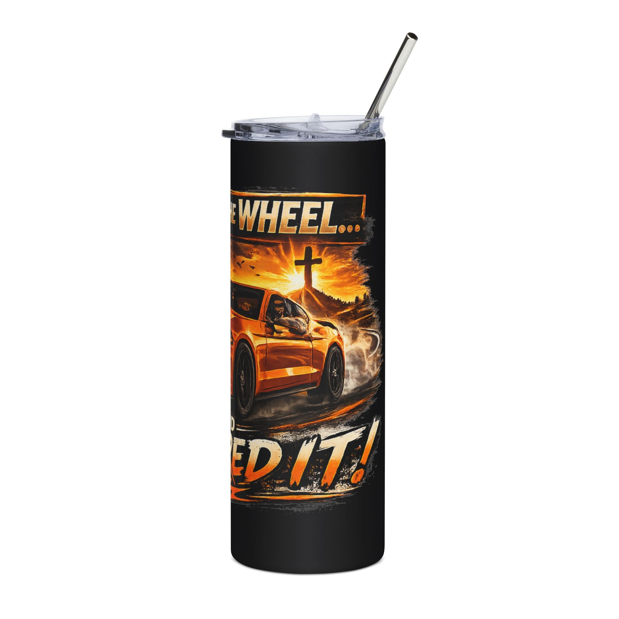 20oz Tumbler — "Jesus Took the Wheel"